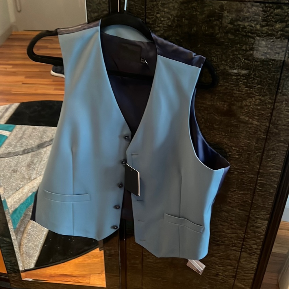 Lovely Blue waistcoat. BRAND NEW.